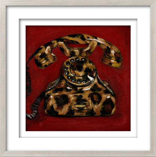 Untitled (Leopard print phone)