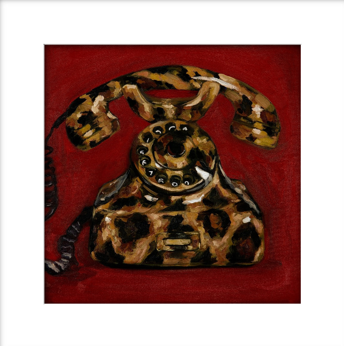 Untitled (Leopard print phone)